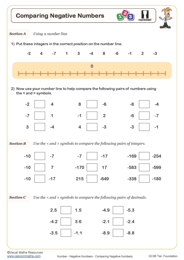 Fifth grade math worksheet focused on comparing and rounding decimal numbers number 19