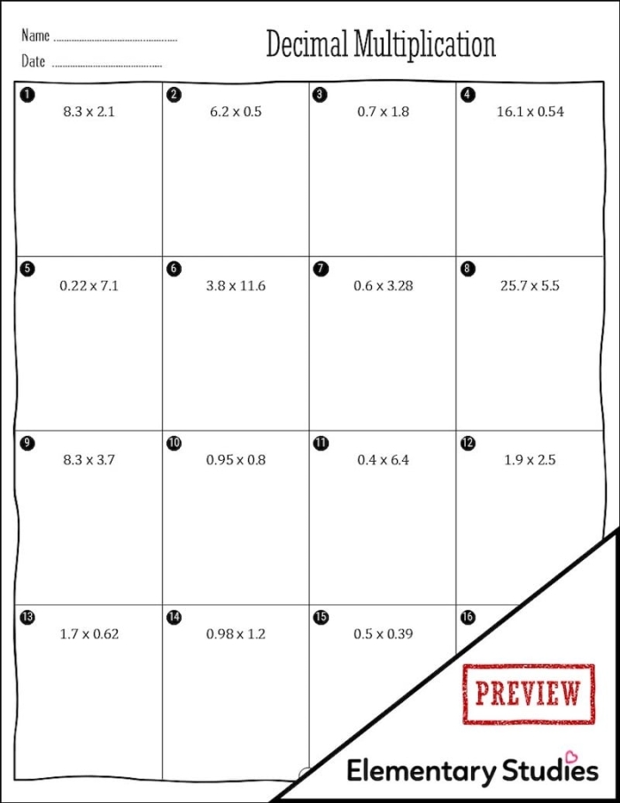 Multiplying Decimals Worksheet - Grade 5 Mixed Operations Activity Worksheet for practicing multiplying decimals with word problems for fifth graders