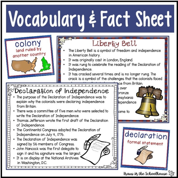 American Independence worksheet for fifth grade word family practice number twenty Fifth grade student worksheet about writing the Declaration of Independence focusing on word families