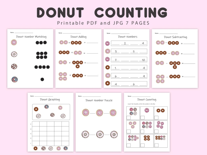 Fifth grade math worksheet featuring a line plot to analyze donut data involving fractions
