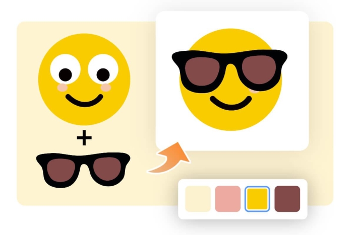 Fifth-grade students engaged in the Design Your Own Emoji worksheet activity