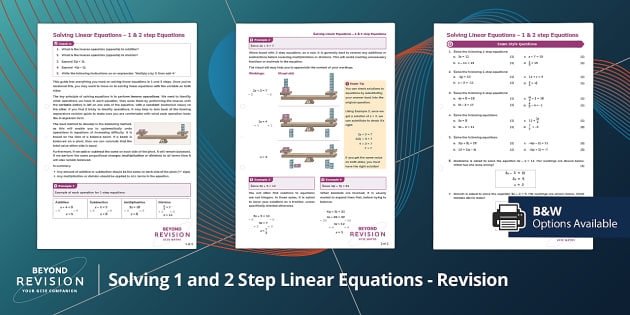 Solving One- and Two-Step Equations Practice Activity for Grade 5 Geometry Fifth grade student working through algebraic equation problems on a practice worksheet with one-step and two-step equations