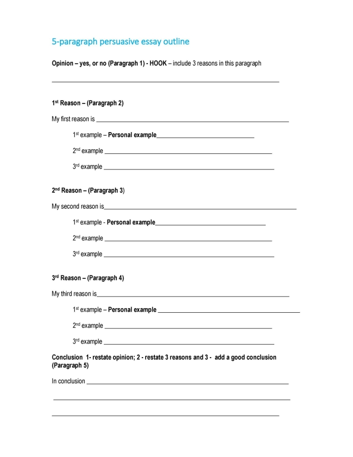 Guidance on structuring an essay effectively for young writers Worksheet for outlining an essay with tips for fifth graders