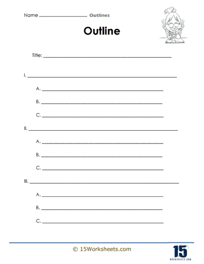 Guide on how to effectively structure an essay outline Helpful worksheet for outlining essays in fifth grade civics and government