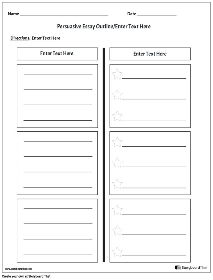 Helpful cheat-sheet for fifth graders on essay outlining techniques Worksheet for outlining an essay with tips for organizing ideas