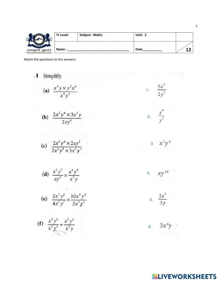 Educational worksheet on exponents for fifth grade students, promoting confidence in math concepts Worksheet featuring exponents expressions designed for fifth graders to enhance their understanding