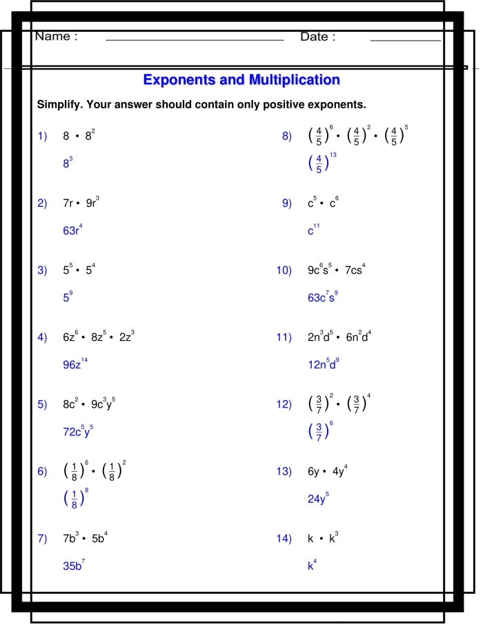 Step-by-step guide to mastering exponents for young learners Exponents Expressions worksheet designed for fifth graders to simplify learning concepts
