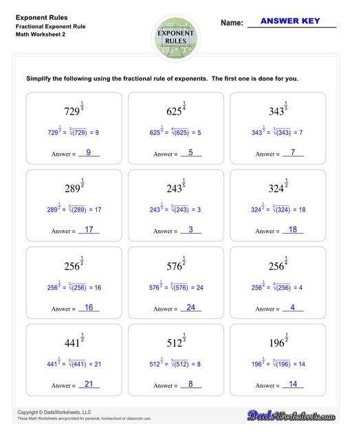 Exponents and Roots worksheet for Fifth Grade Exponents Rules worksheet designed for fifth graders to learn about exponents. Engaging worksheet to help students understand the basics of exponents.