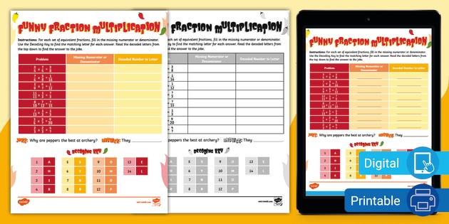 Find the Missing Numerator or Denominator Worksheet for Algebra Learning Worksheet featuring problems to find missing numerators or denominators in fraction multiplication for fifth graders