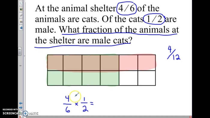 Practice sheet for mastering fraction word problems in geometry Worksheet featuring fraction multiplication word problems for fifth graders