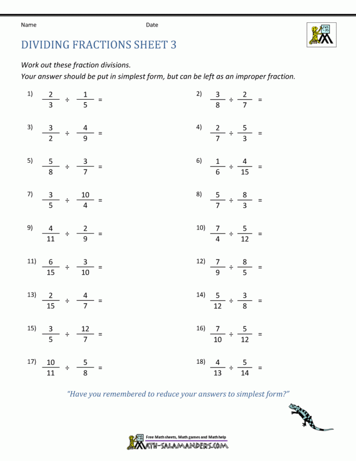 Worksheet for practicing how to multiply fractions effectively