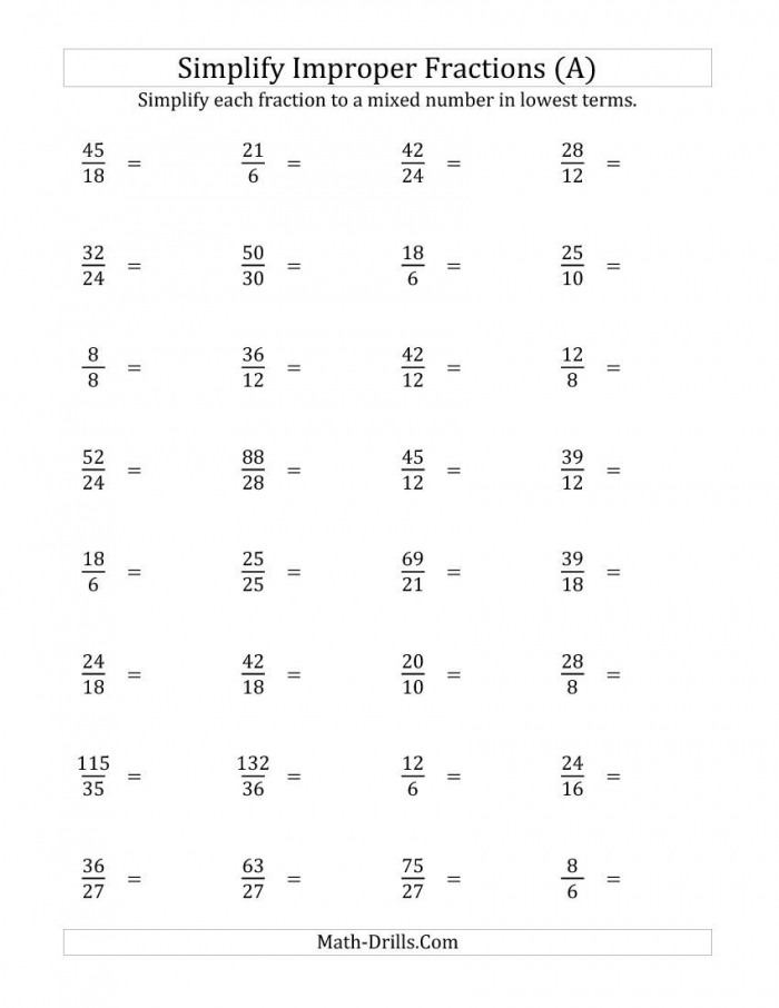 Glossary worksheet for converting fractions to decimals for fifth graders
