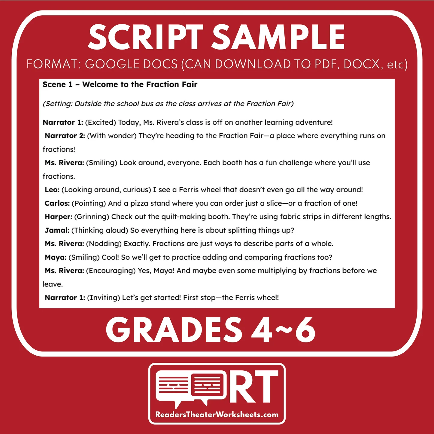 Students working on a Movie Theater Fractions worksheet, solving two-step fraction problems. Engaging fifth-grade geometry activity focusing on adding, subtracting, multiplying, and dividing fractions.