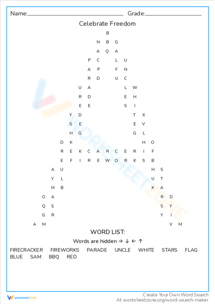 Fifth grade history worksheet about the meaning of freedom