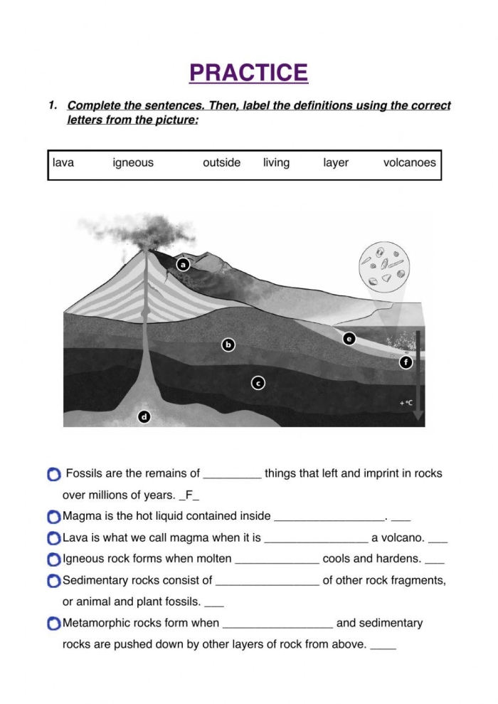 Educational resource illustrating geode formation in earth sciences Geode Formation worksheet for fifth graders explaining geological processes