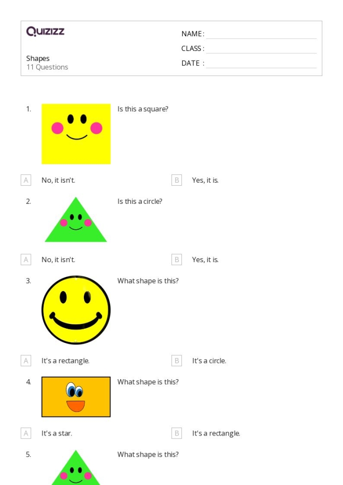 Categorize These Shapes worksheet activity for teaching fifth grade geometry and shape classification Fifth grade geometry worksheet showing various 2D shapes including parallelograms, quadrilaterals, squares and triangles to classify and categorize