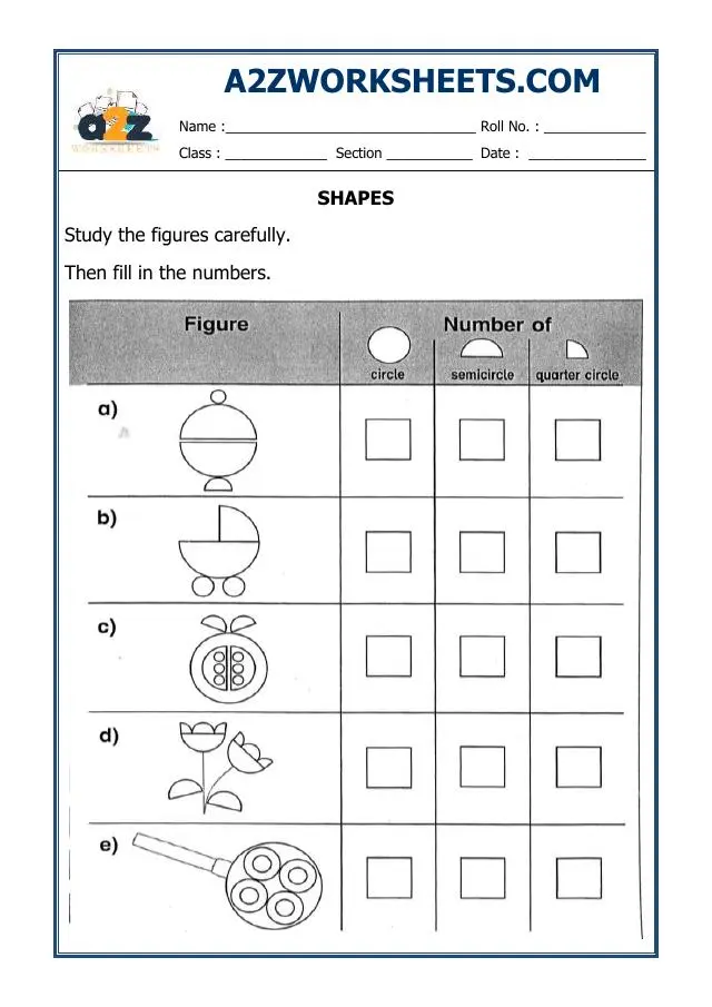Fifth grade students practicing geometry concepts on a worksheet