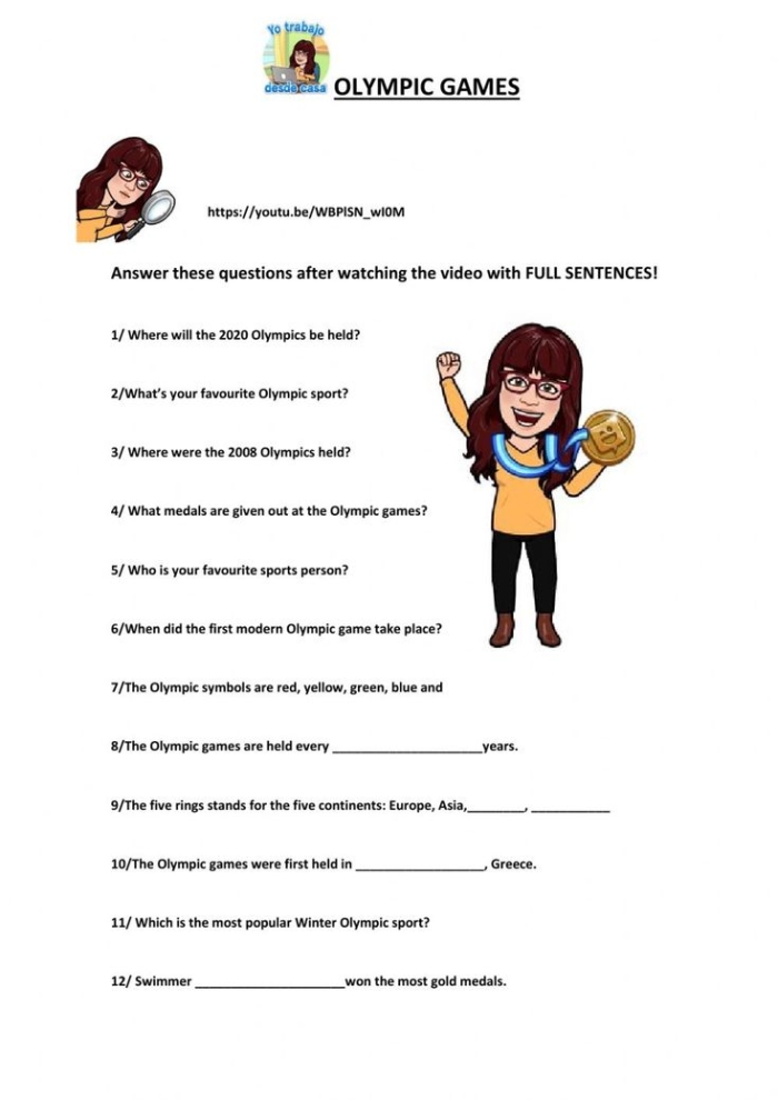 Worksheet featuring Olympic Math: Gymnastics scores for analyzing mean, median, and mode. Olympic Math Gymnastics Worksheet: Data Analysis and Bar Graph Practice for Fifth Graders.