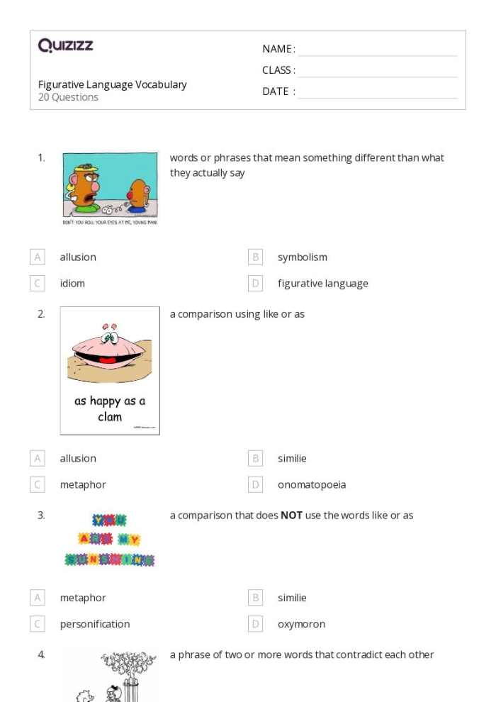 A student reading a poem about exaggerated descriptions to learn about hyperbole and figurative language