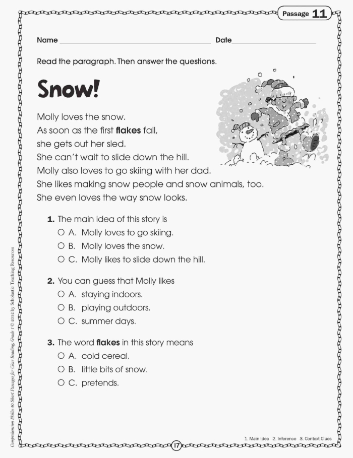 Worksheet illustrating how to identify the main idea and supporting details for fifth graders. Can You Spot the Main Idea? worksheet for numbers and counting activities.