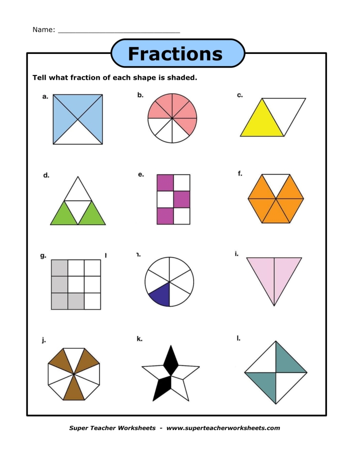 Focus on Fractions Fifth Grade Math Worksheet 4 Fifth grade student practicing math skills with a Focus on Fractions worksheet