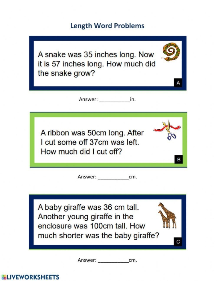 Fifth grade student solving metric length conversion word problems on a worksheet
