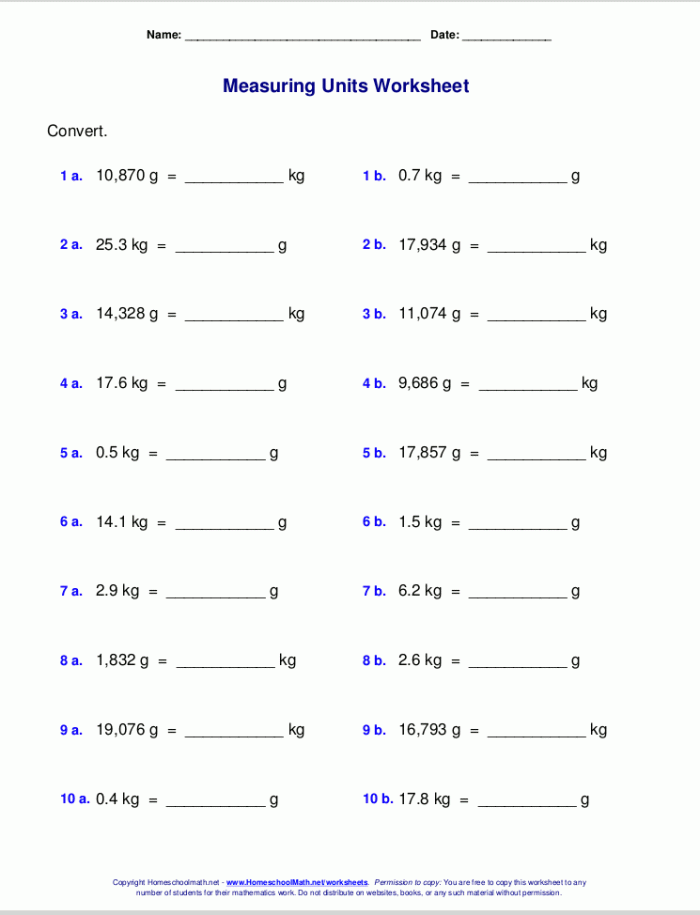 Metric conversion worksheet featuring a fun candy shop theme for fifth graders