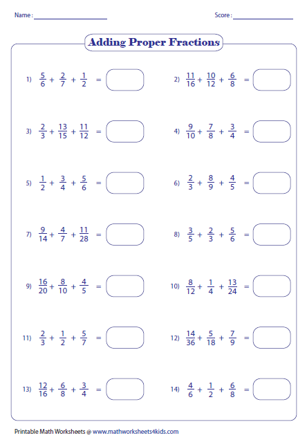 Fifth grade worksheet for practicing the addition of mixed fractions with unlike denominators