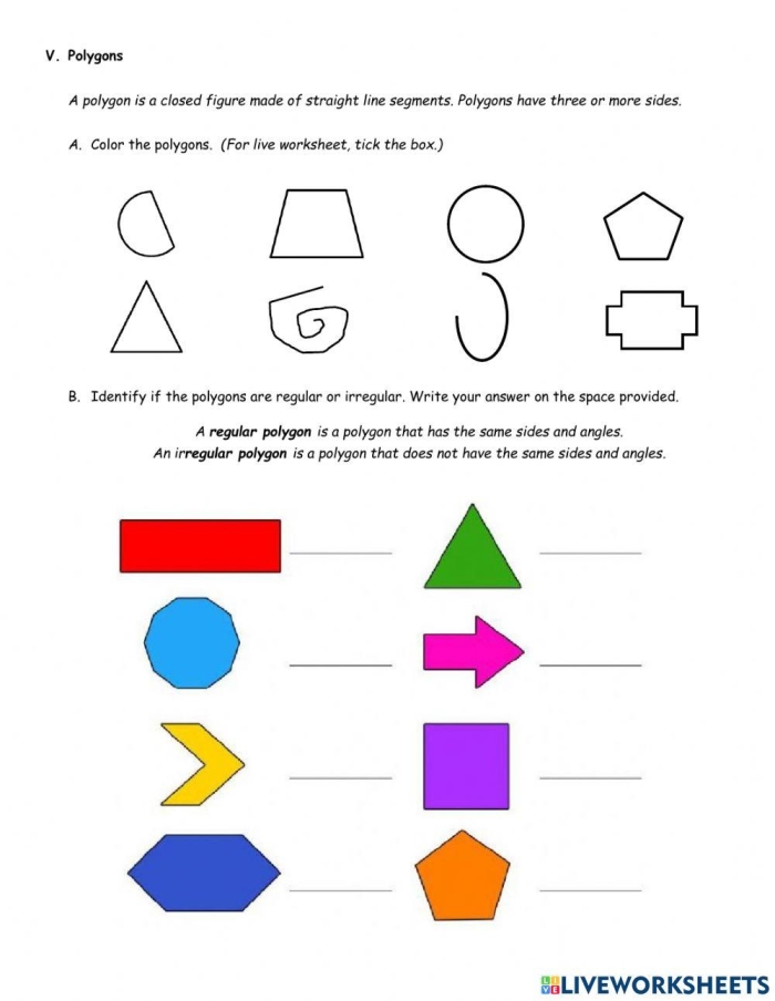 Mixed Geometry Review Worksheet Grade 5 Page 24 Fifth grade math worksheet featuring a comprehensive mixed geometry review of polygons and coordinate planes