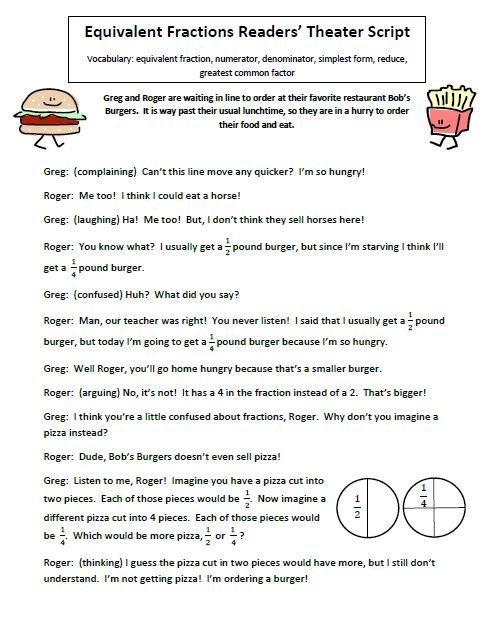 Image of a Movie Theater Fractions worksheet for fifth graders focusing on fraction operations. Worksheet featuring two-step word problems involving adding, subtracting, multiplying, and dividing fractions.