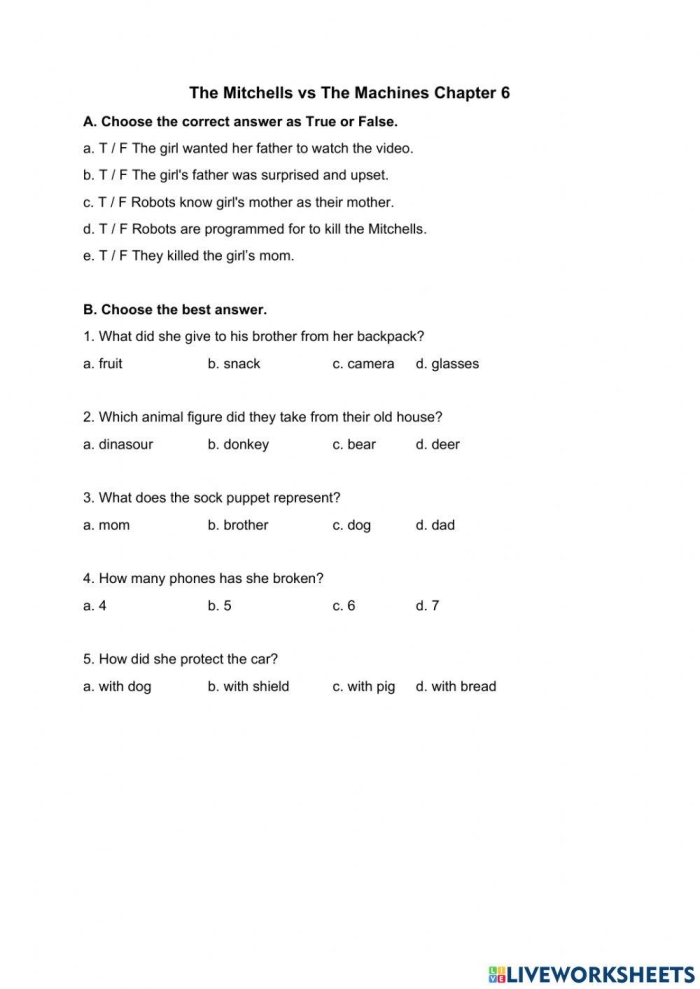 Movies and Main Ideas worksheet for fifth-grade geometry students, featuring reading comprehension activities