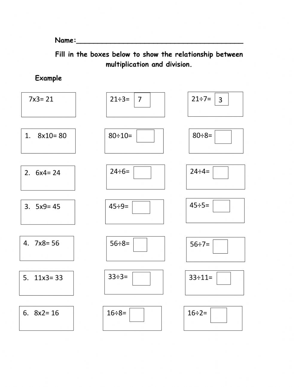 Multi-Digit Multiplication & Division Worksheet for Geometry Grade 5 Worksheet for practicing multi-digit multiplication and division skills for fifth graders