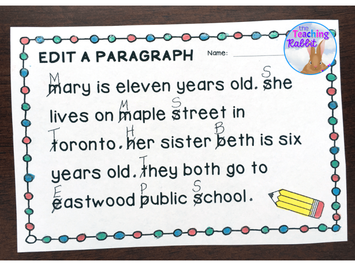 Fifth grade paragraph editing worksheet featuring a Victorian gentleman love letter