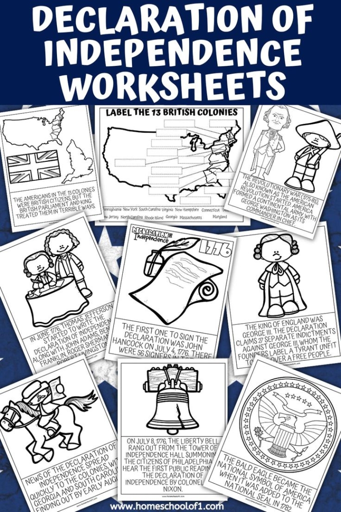 Engaging activity to simplify the Declaration of Independence language Worksheet for paraphrasing the Declaration of Independence for fifth graders