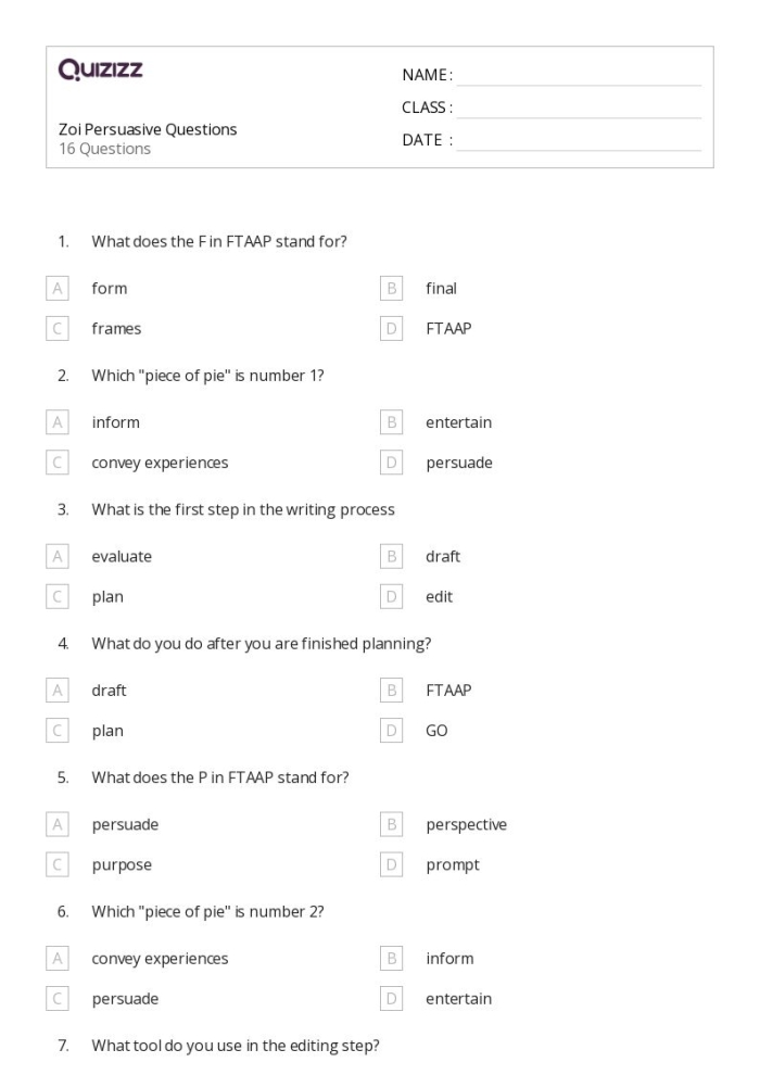 Grammar and Mechanics worksheet for Fifth Grade Young students explore persuasive writing techniques in this detailed worksheet. Worksheet 14: On Demand Writing - Persuasive Essay Guide for Fifth Graders