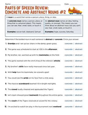 Worksheet featuring a review of plural nouns for fifth-grade students