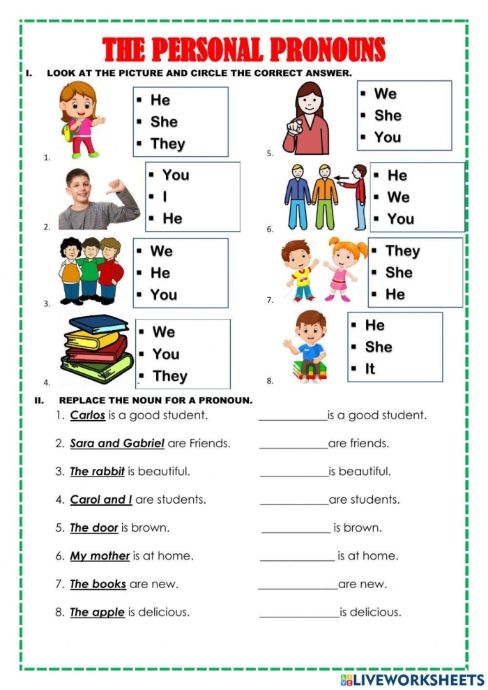 Practice identifying indefinite, possessive, and relative pronouns in this engaging worksheet Worksheet featuring various pronouns for fifth-grade students