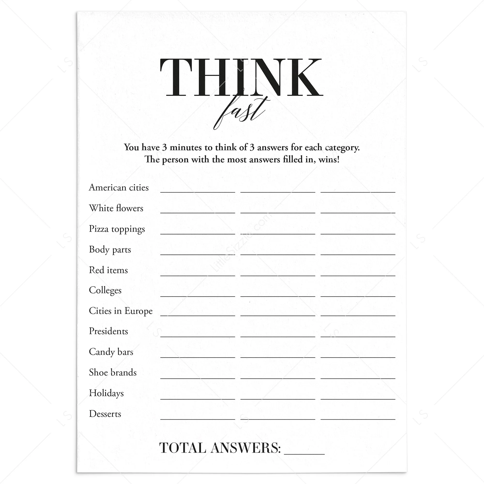 Extended Reading Comprehension worksheet for fifth graders focusing on quick thinking skills