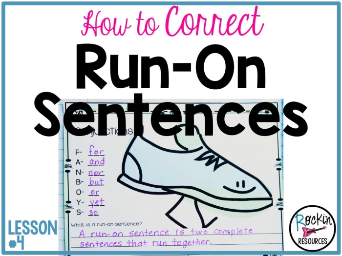Worksheet for correcting run-on sentences featuring classic quotes from Shakespeare