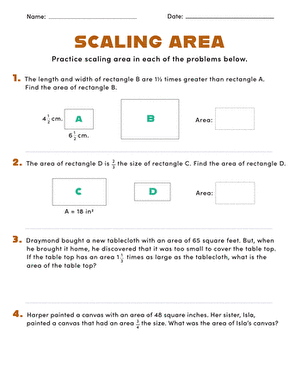 Scaling Practice Worksheet 20 Multiplying Whole Numbers by Fractions Fifth grade math worksheet showing scaling practice problems with whole numbers and fractions for measurement skills