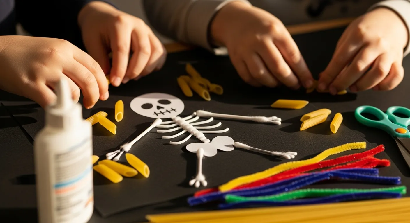 Fill-in-the-blank skull diagram for fifth graders learning about bone structures