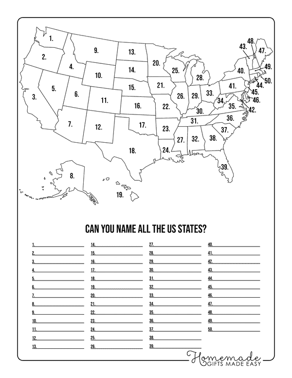 Map the States: State Abbreviations worksheet for Fifth Grade