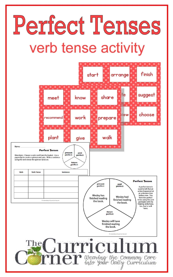 Perfect Verb Tenses Practice Worksheet for Fifth Grade Grammar Fifth grade student completing a grammar worksheet on perfect verb tenses