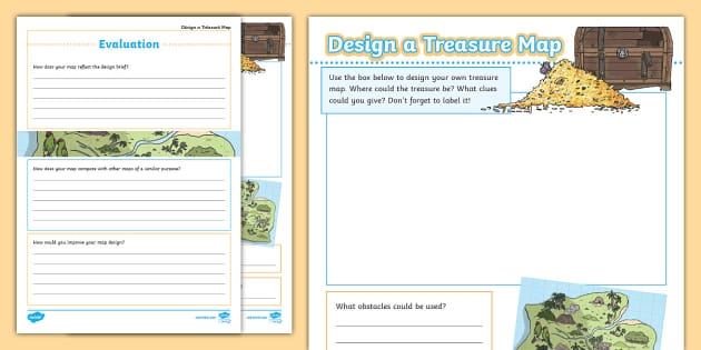 ALT text: A colorful treasure map worksheet designed for fifth graders to practice subtraction while exploring Jack Rogers' hidden treasure.