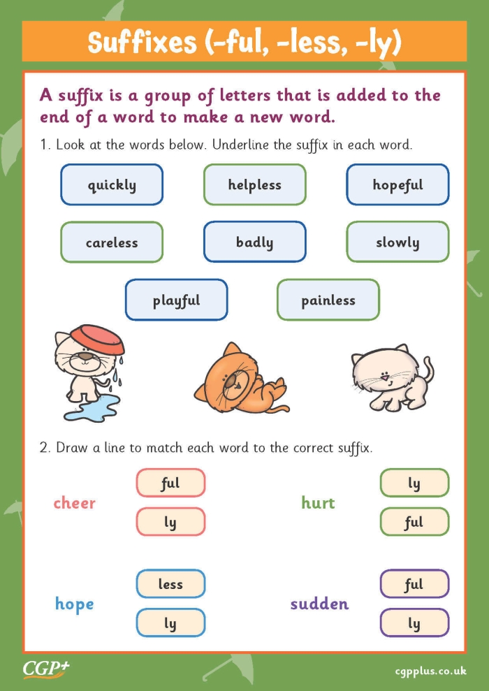 Let's Practice Using Suffixes er and est Worksheet 19 Fifth grade students practice grammar skills with a suffix worksheet featuring er and est spelling rules