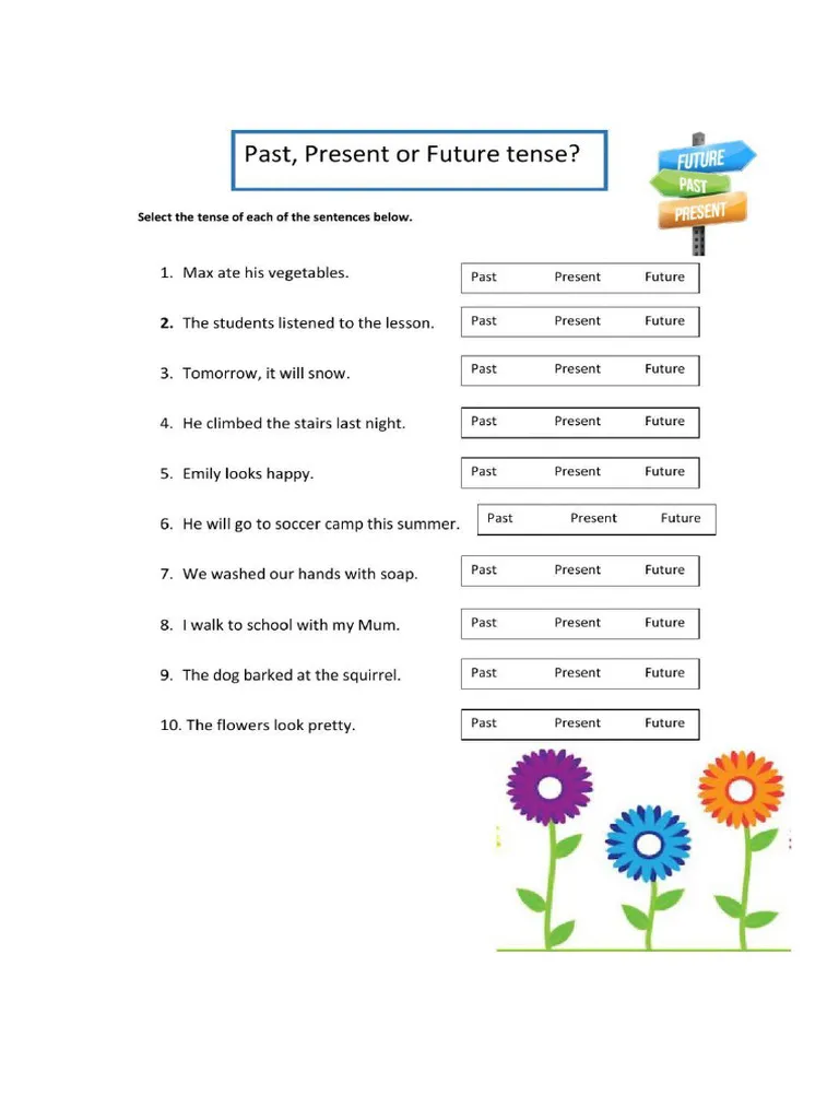 Show What You Know About Verb Tense Worksheet 17 Fifth grade students completing a grammar worksheet on identifying and changing verb tenses