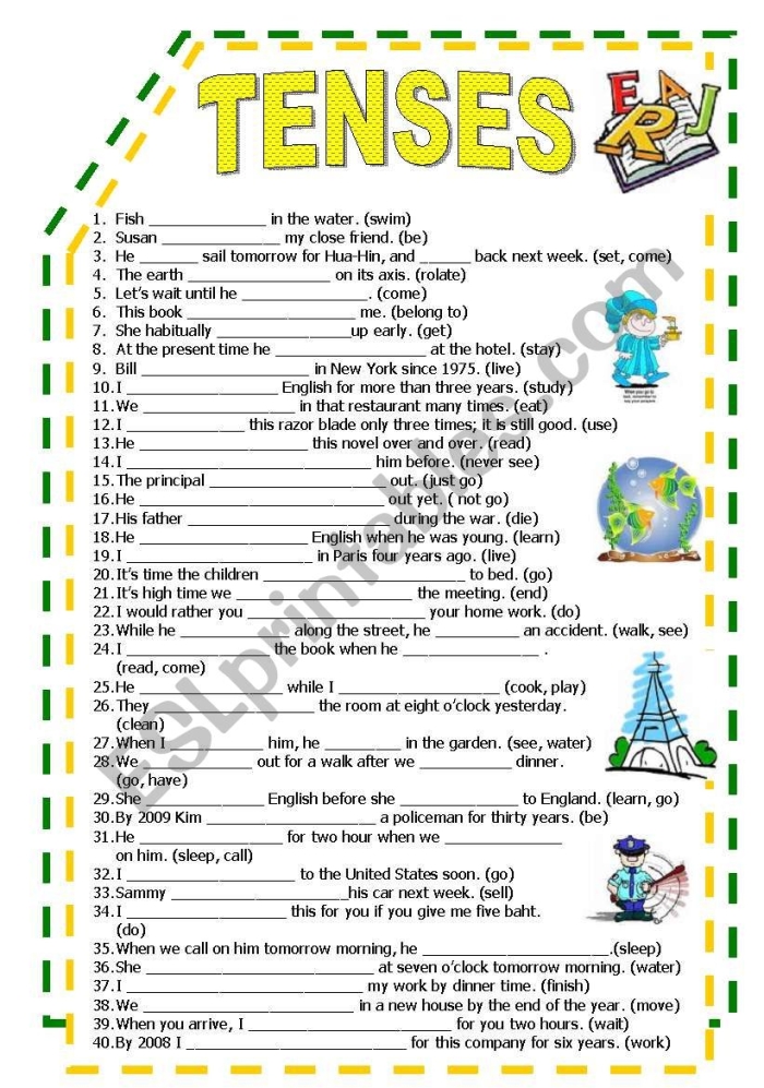 Numbers and Counting worksheet for Fifth Grade Worksheet assessing fifth graders' knowledge of verb tense with engaging activities. Show What You Know About Verb Tense worksheet for grade 5 students.