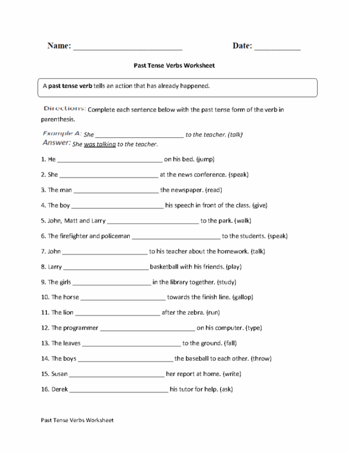 Show What You Know About Verb Tense worksheet for fifth graders Fifth grade student working on a Show What You Know About Verb Tense grammar worksheet