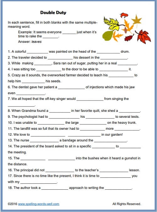 Multiplication worksheet for Fifth Grade 5th Grade: Vocabulary Strategies worksheet for Fifth Grade
