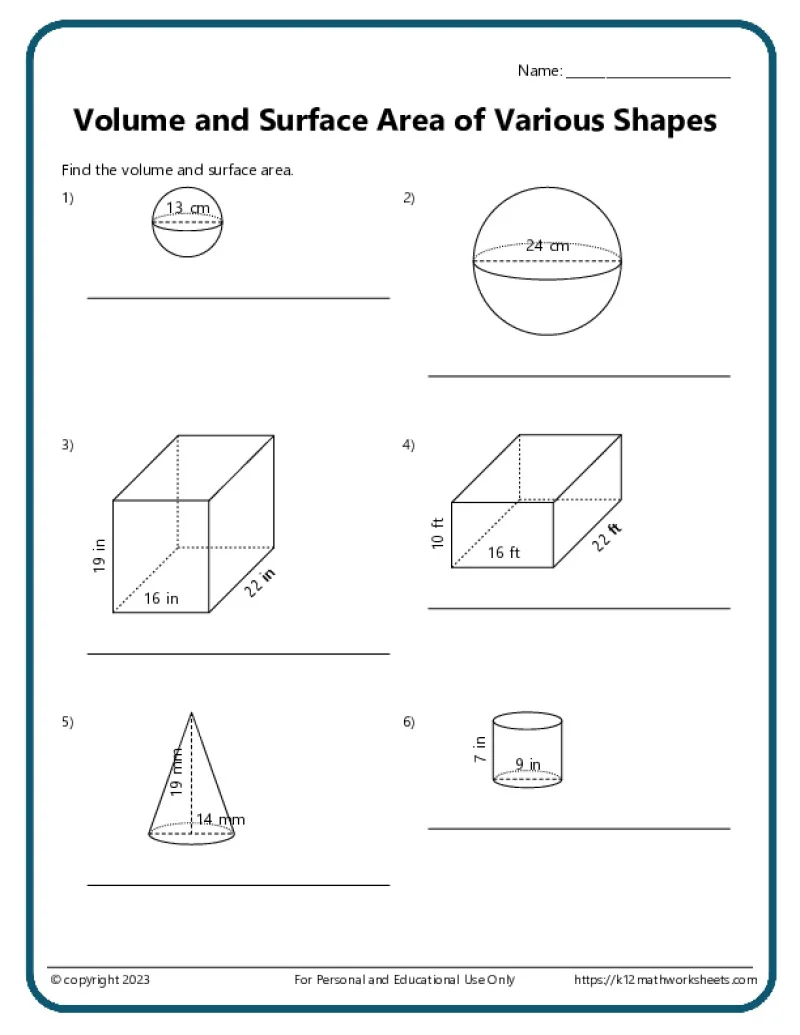 Worksheet for creating shapes and calculating volume of rectangular prisms for fifth graders